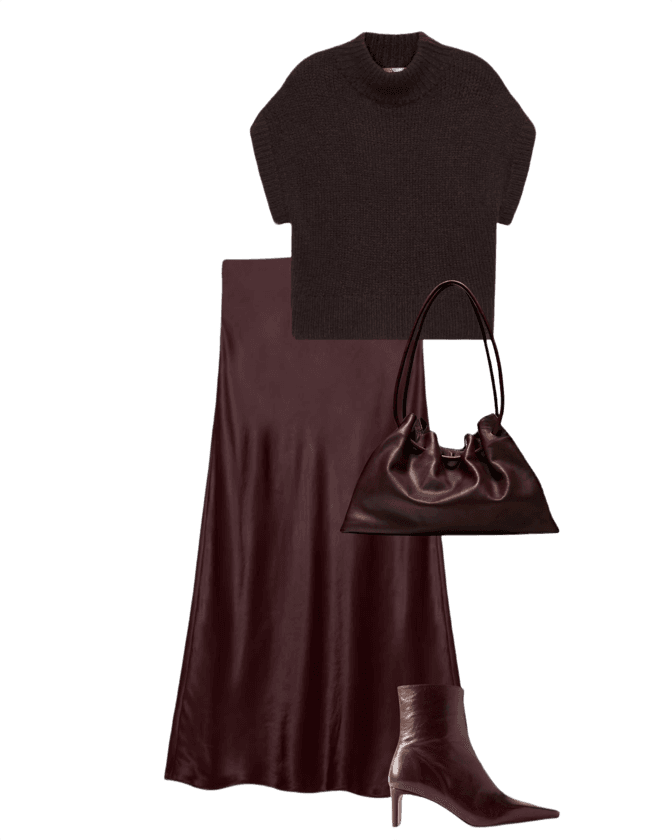 Chocolate + Maroon